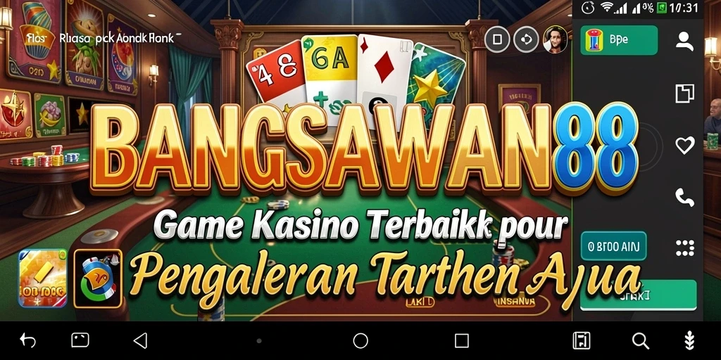 Gambaran gameplay menarik dari BANGSAWAN88 di aplikasi Kasino.