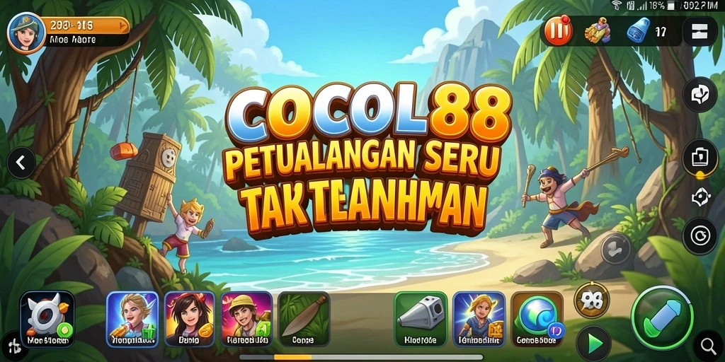 Screenshot COCOL88 menampilkan aksi seru di dunia petualangan.