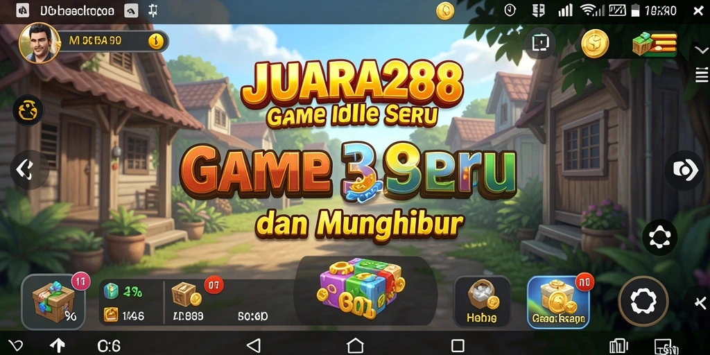 Screenshot gameplay JUARA288 menampilkan karakter yang mengumpulkan sumber daya.