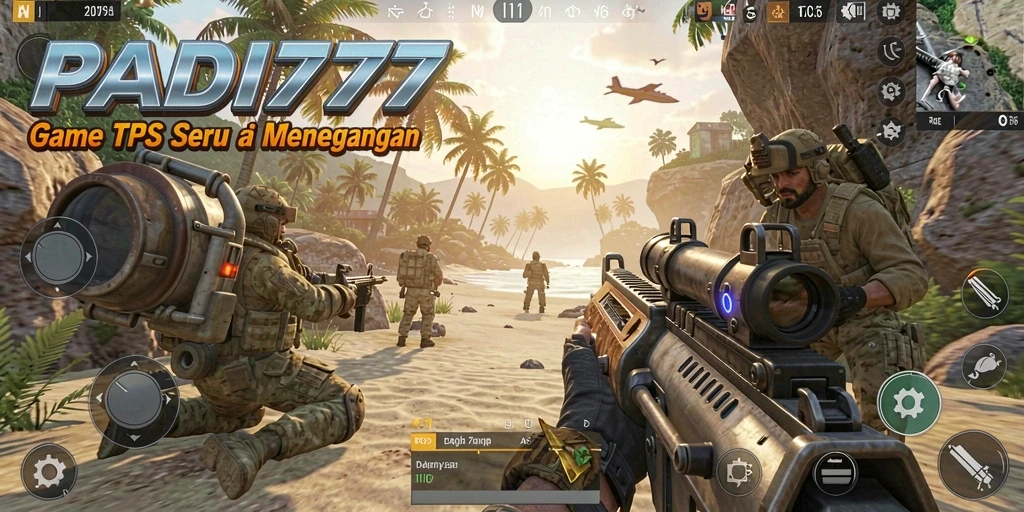 Tangkapan layar gameplay PADI777 dengan aksi tembak-menembak yang seru.