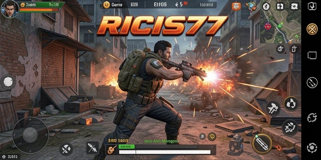 Gameplay RICIS77 yang intens dengan aksi seru dan grafis menawan.